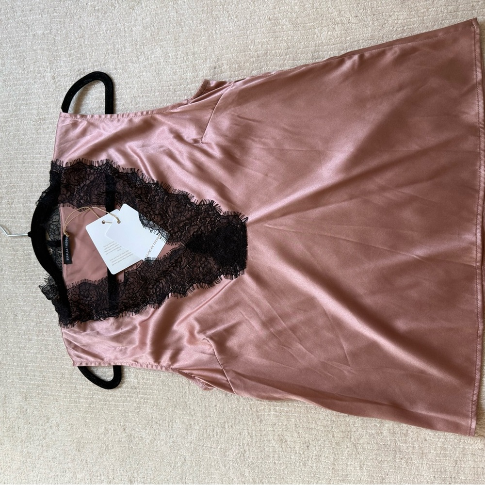 Scanlan Theodore Pink and Black Chemise
